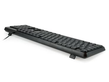 Equip USB Keyboard Tastatur Kabelgebunden  schwarz, deutsch Soft-Touch-Tasten